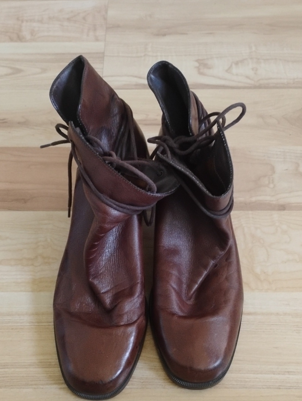 Enzo Angiolini  Intrigue Brown Leather Women's Boots Size 9